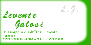 levente galosi business card